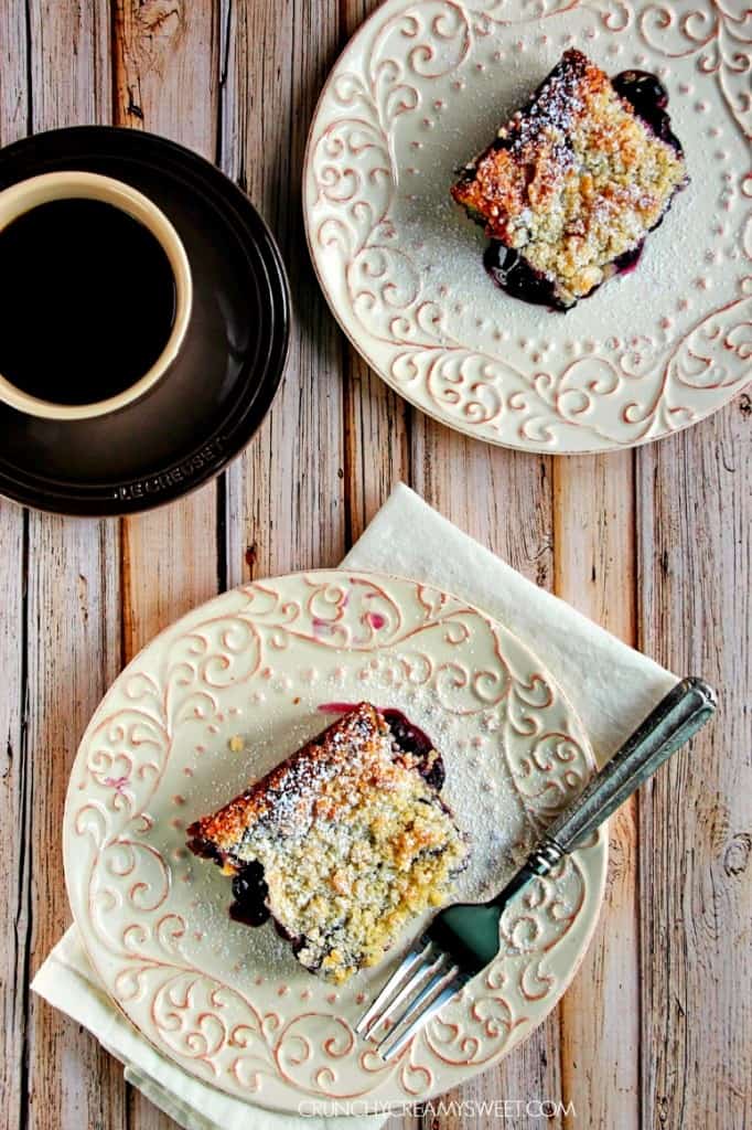 Lemon Blueberry Crumb Coffee Cake