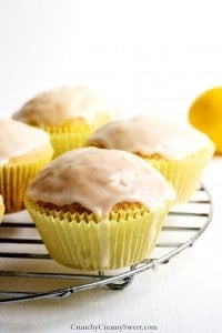 Lemon Muffins with Glaze