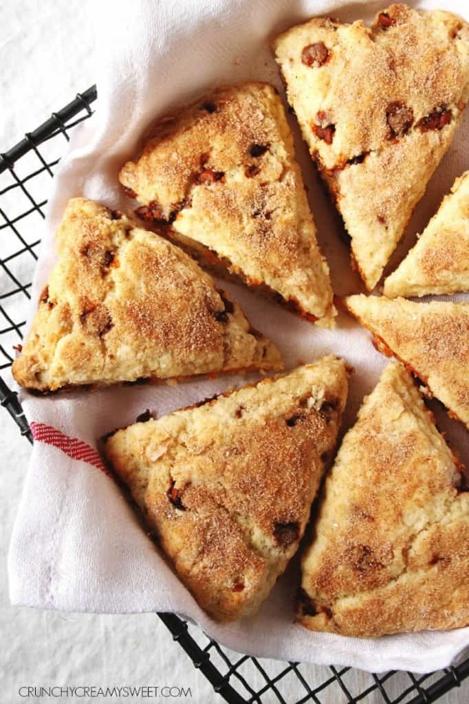 Snickerdoodle Scones crunchycreamysweet.com