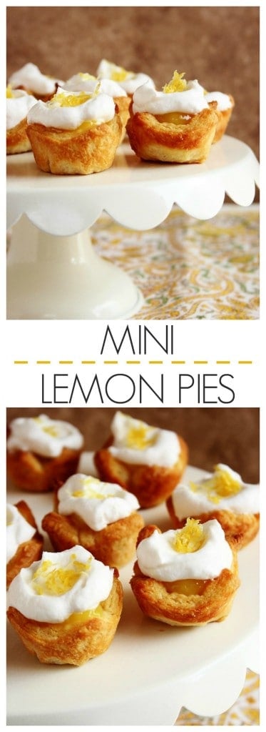 Easy Mini Lemon Pies crunchycreamysweet.com