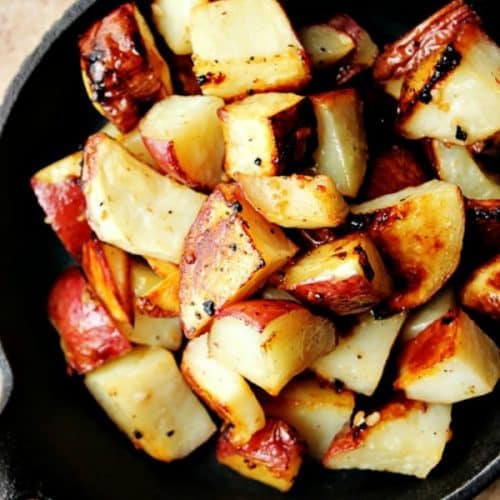 Red Roasted Potatoes with Lemon and Garlic recipe a 500x500 Lemon Garlic Roasted Potatoes