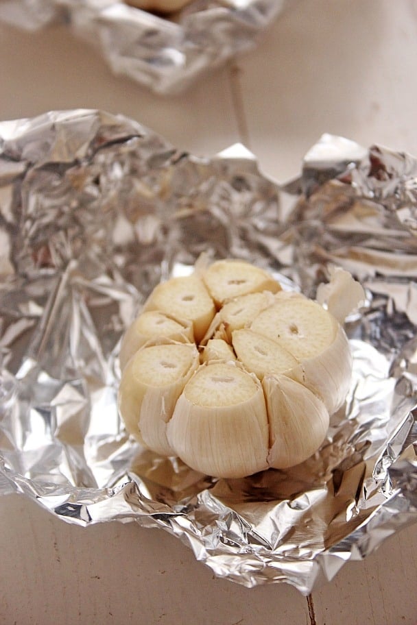 Garlic in foil