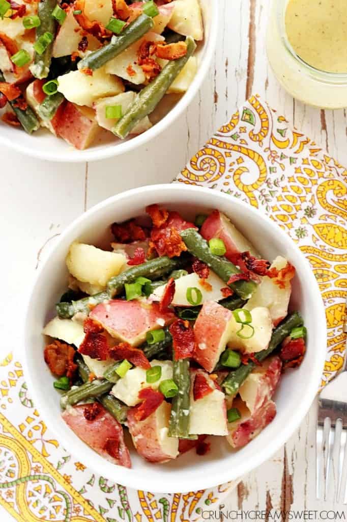 Green Bean and Potato Salad Recipe CrunchyCreamySweet.com Green Bean and Potato Salad Recipe CrunchyCreamySweet.com
