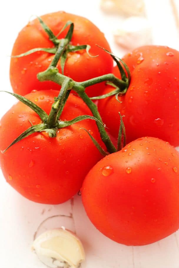 Tomatoes on the vine