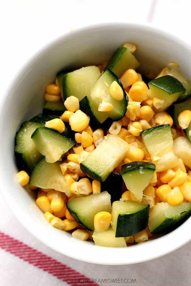 corn and zucchini