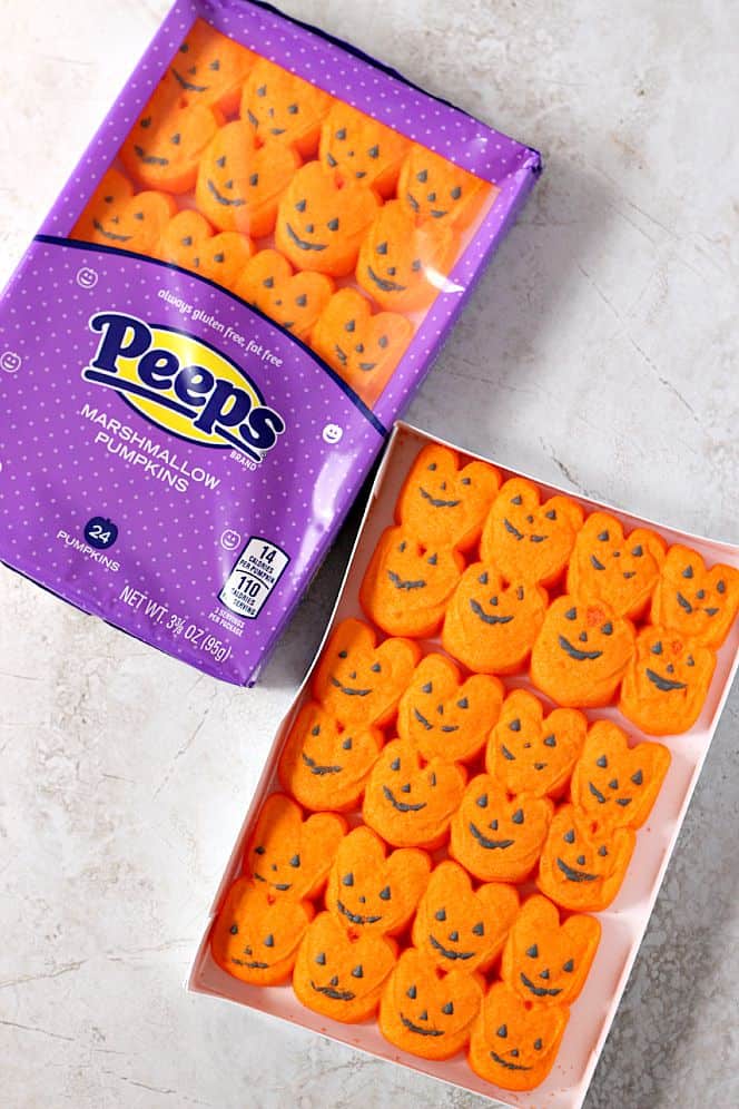 Marshmallow Pumpkin Peeps.