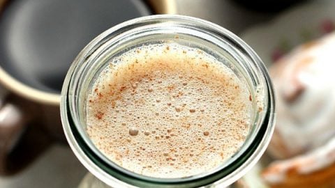 Homemade Cinnamon Roll Coffee Creamer - Crunchy Creamy Sweet