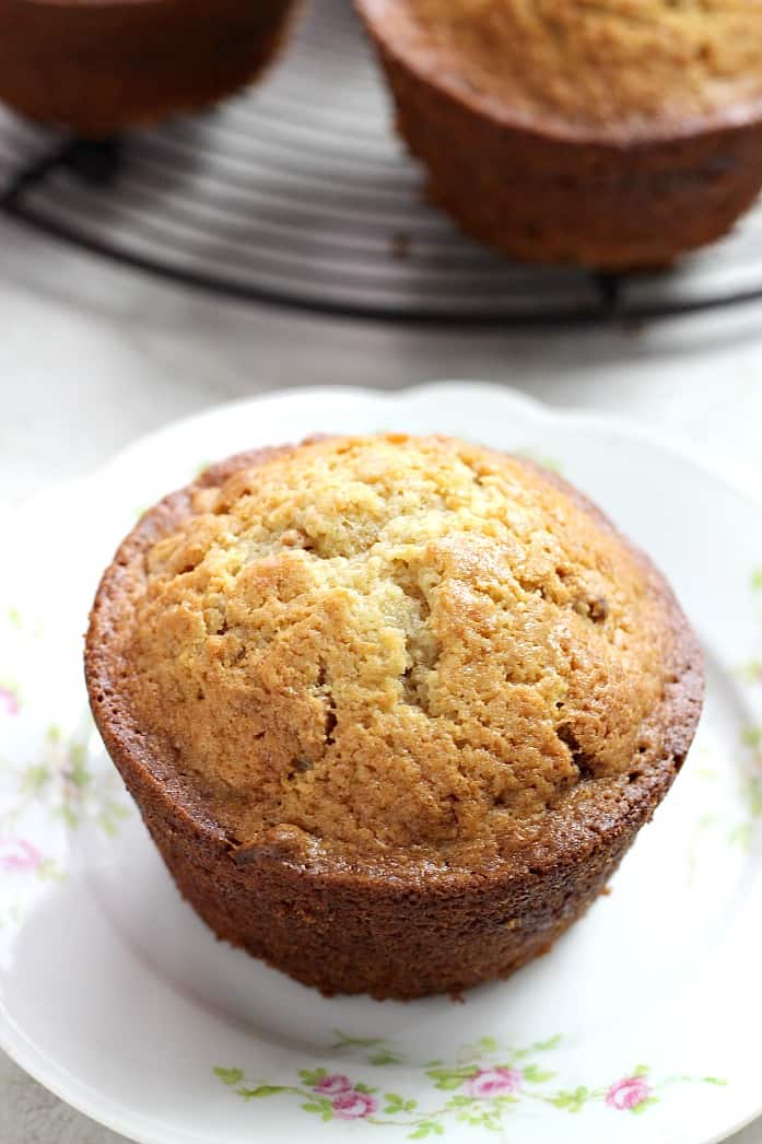 Cinnamon Swirl Peanut Butter Banana Muffins - soft and fluffy banana muffins with a surprise cinnamon swirl and peanut butter chips. 