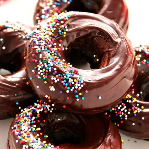 glazed chocolate donuts a 500x500 Glazed Chocolate Donuts