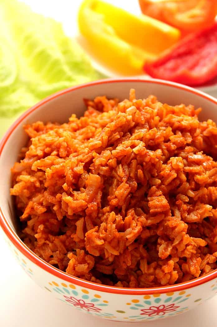 Spanish rice in a bowl