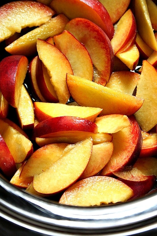 slow cooker peach dessert 5