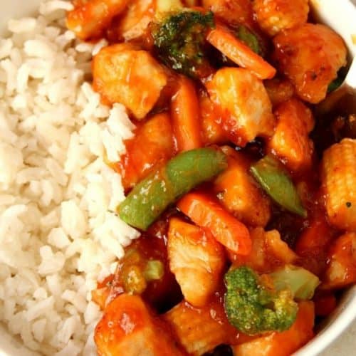 Honey Chipotle Chicken in a bowl.