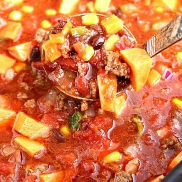 Southwestern Chili in a crockpot.