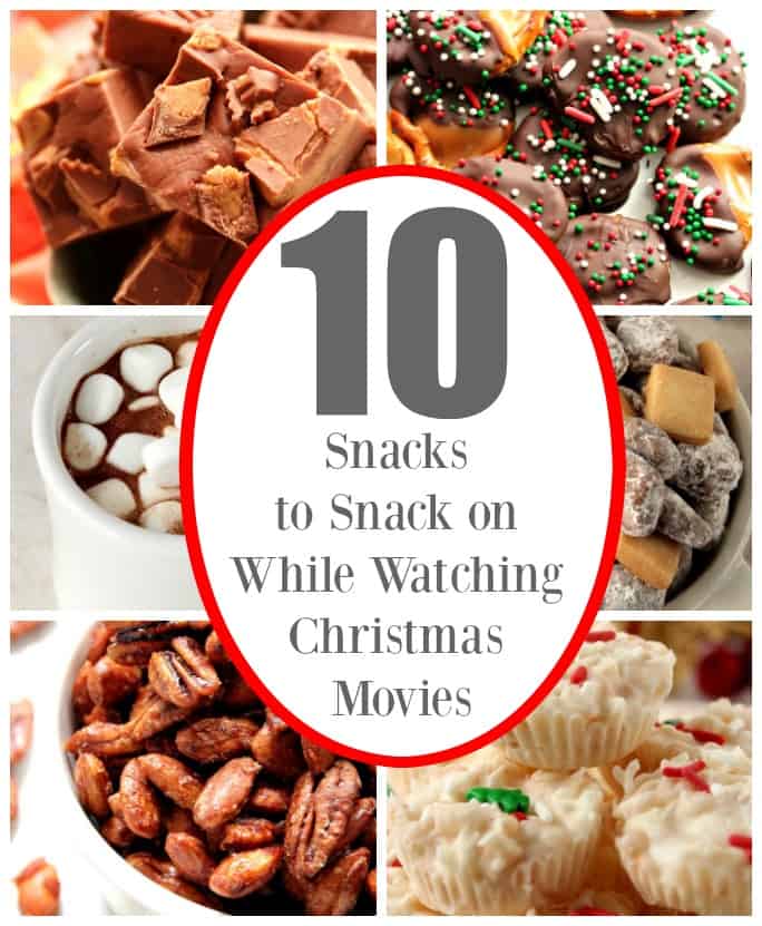 10 Snacks to Snack on While Watching Christmas Movies - easy and delicious snacks to make for Christmas movie nights this season!