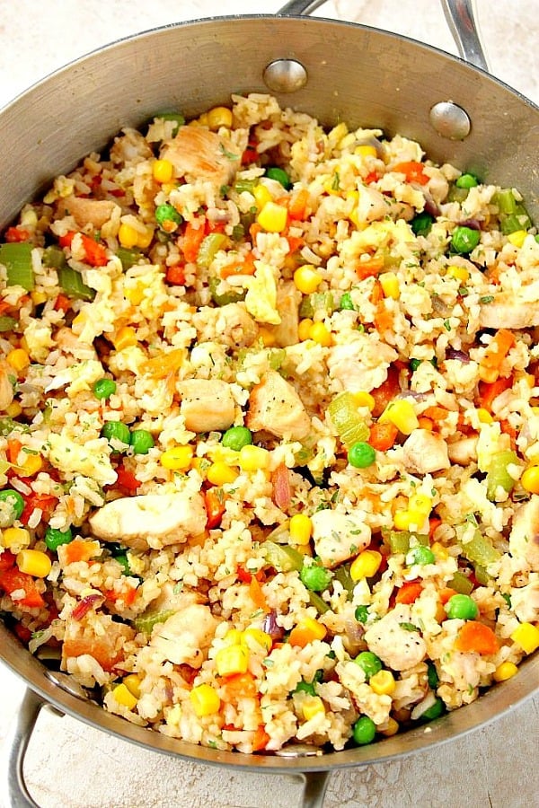 chicken fried rice A 21 Pantry Recipes