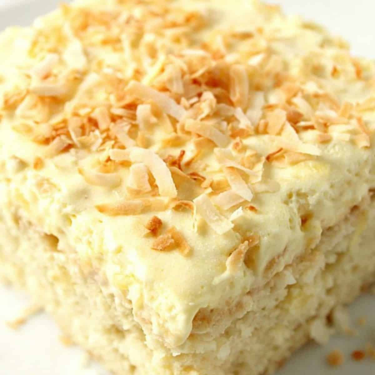 Coconut Pineapple Cake Crunchy Creamy Sweet