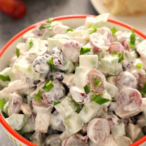 chicken salad with grapes a 500x500 Easy Chicken Salad with Grapes