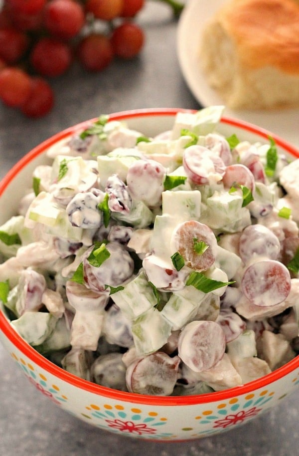 chicken salad with grapes a Easy Chicken Salad with Grapes