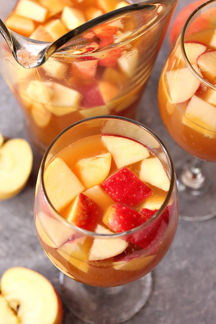 caramel apple sangria recipe 1 The Best and Easy Holiday Dinner Recipes