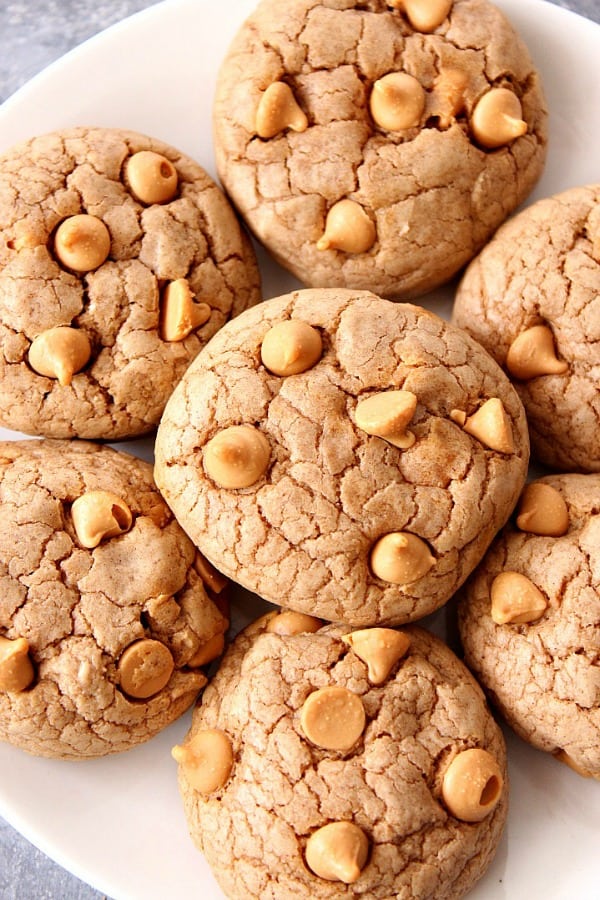 Spice Cake Butterscotch cookies on plate