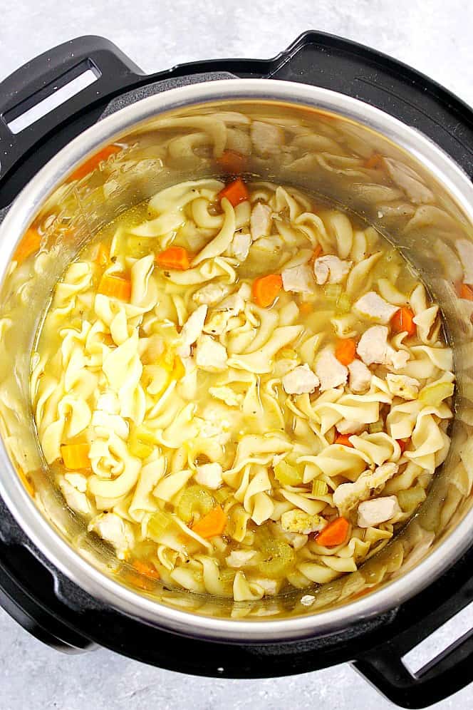 IP chicken noodle soup 3 Instant Pot Soup Recipes