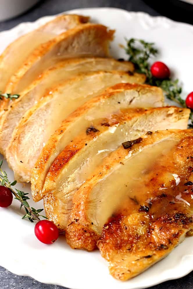 Instant Pot Turkey Breast Recipe - Crunchy Creamy Sweet