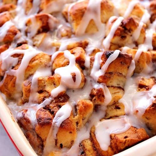 Cinnamon Roll French Toast Casserole Recipe - Crunchy Creamy Sweet