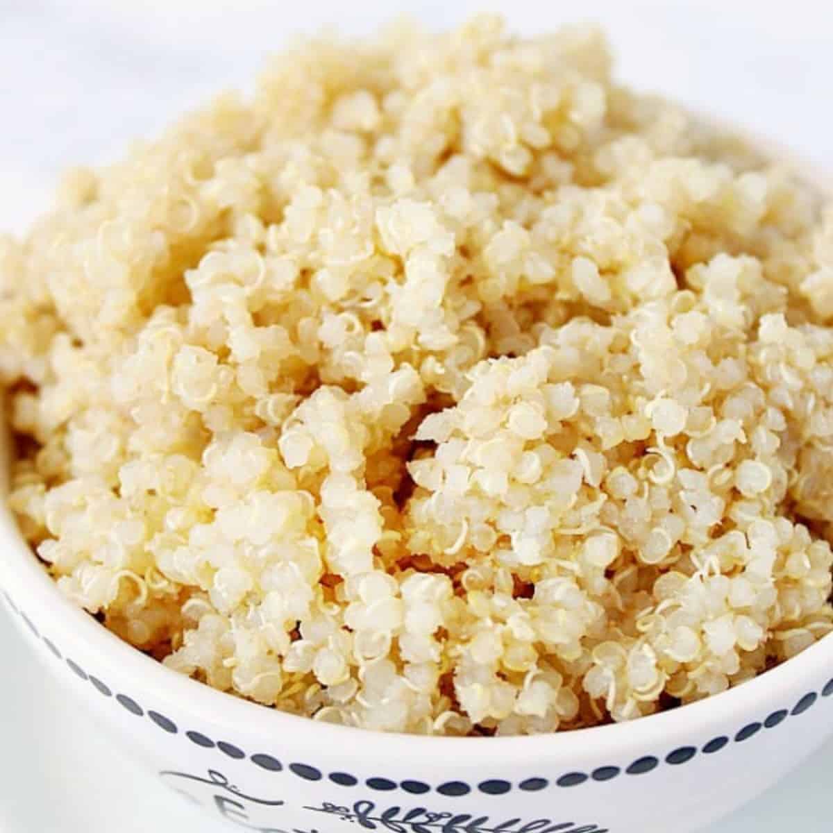 Quinoa in a bowl.