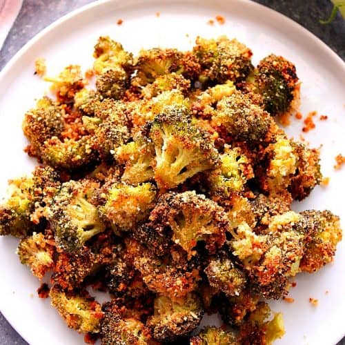 roasted broccoli 2a 500x500 Garlic Parmesan Roasted Broccoli Recipe