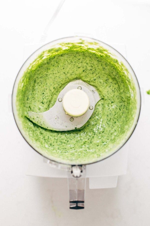 avocado dressing in food processor