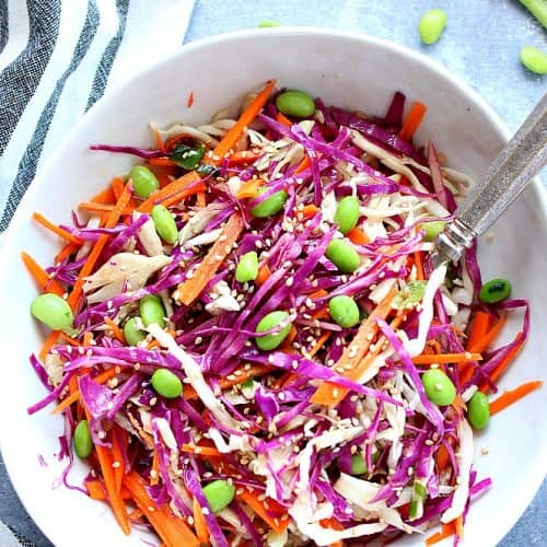 Asian salad in a bowl.
