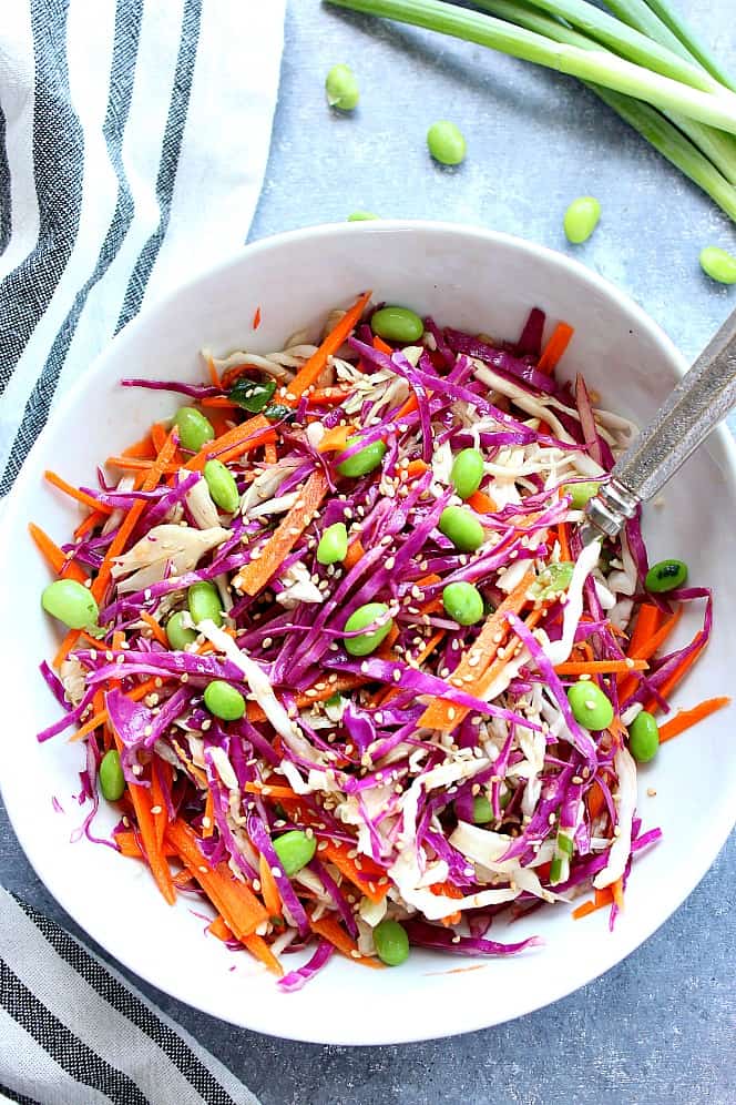 Asian Slaw - Crunchy Creamy Sweet