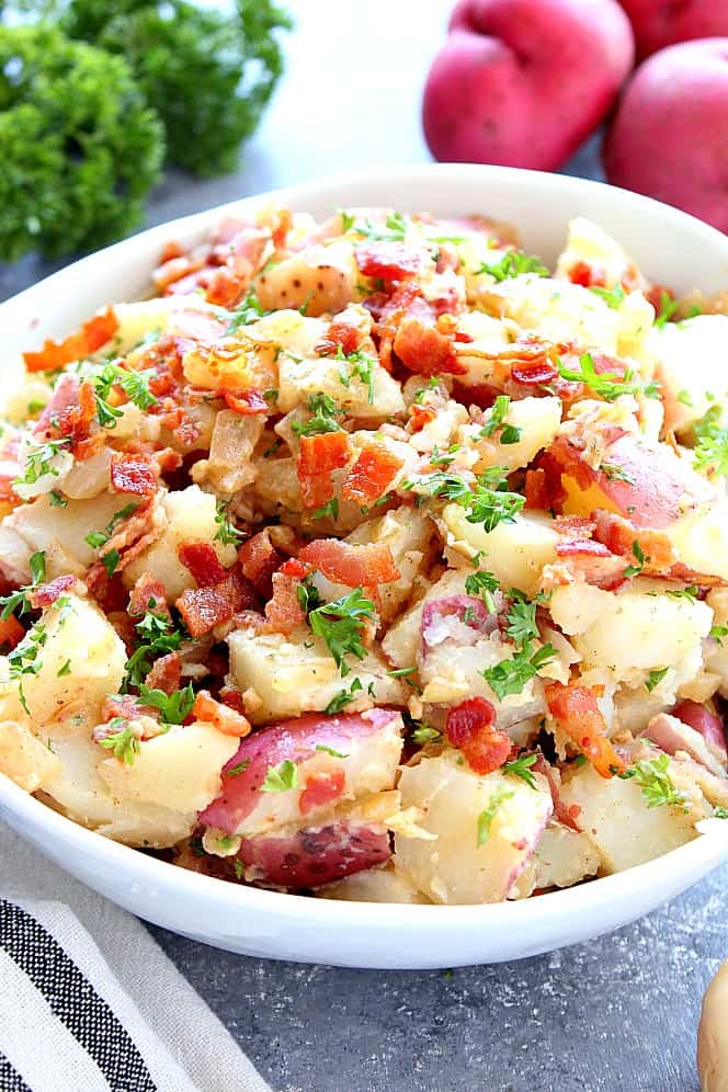 German Potato Salad Crunchy Creamy Sweet