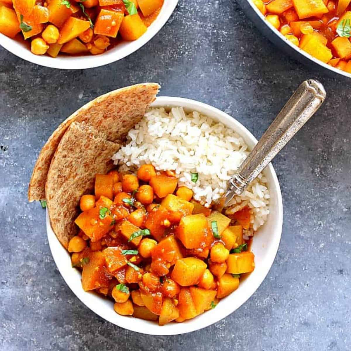 Curry in a bowl.