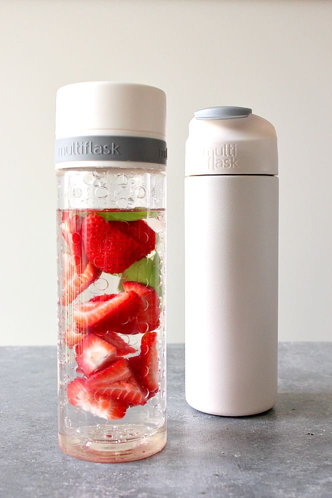 Multiflask water bottle and hot thermal container.