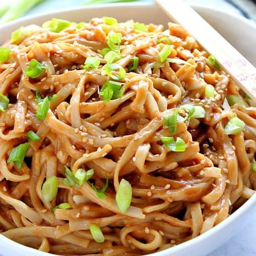 Spicy Peanut Chicken Noodles