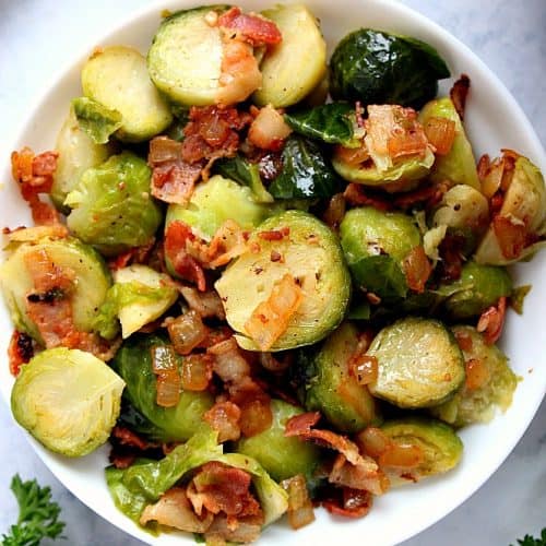 instant pot bacon Brussels sprouts 2 500x500 Instant Pot Bacon Brussels Sprouts Recipe