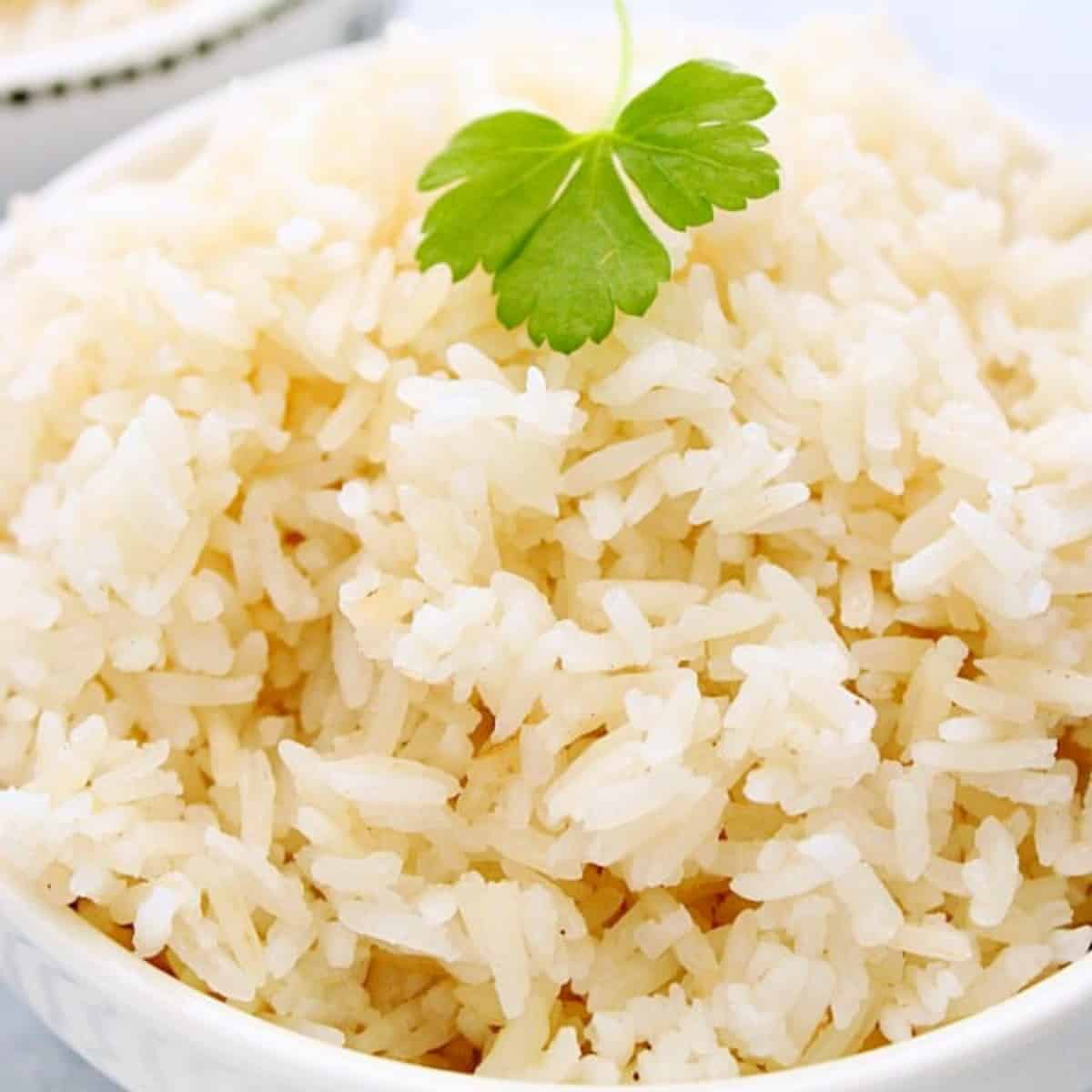 Rice in a bowl.