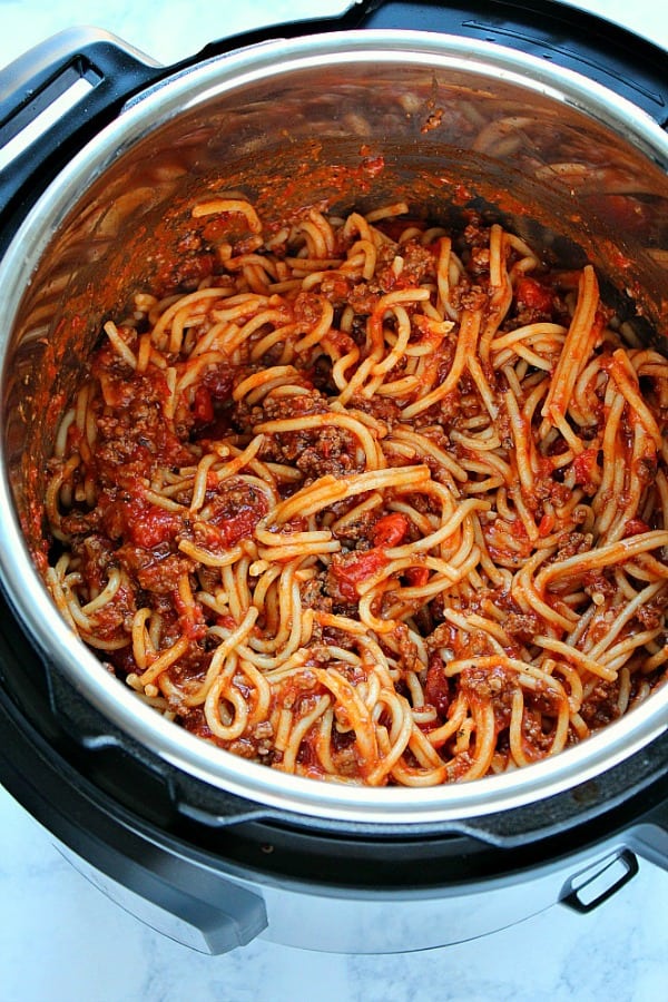 Instant Pot Spaghetti Recipe