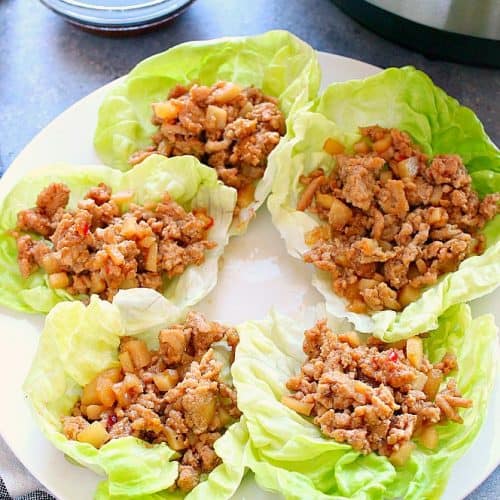 How to make easy chicken lettuce wraps in the Instant Pot.