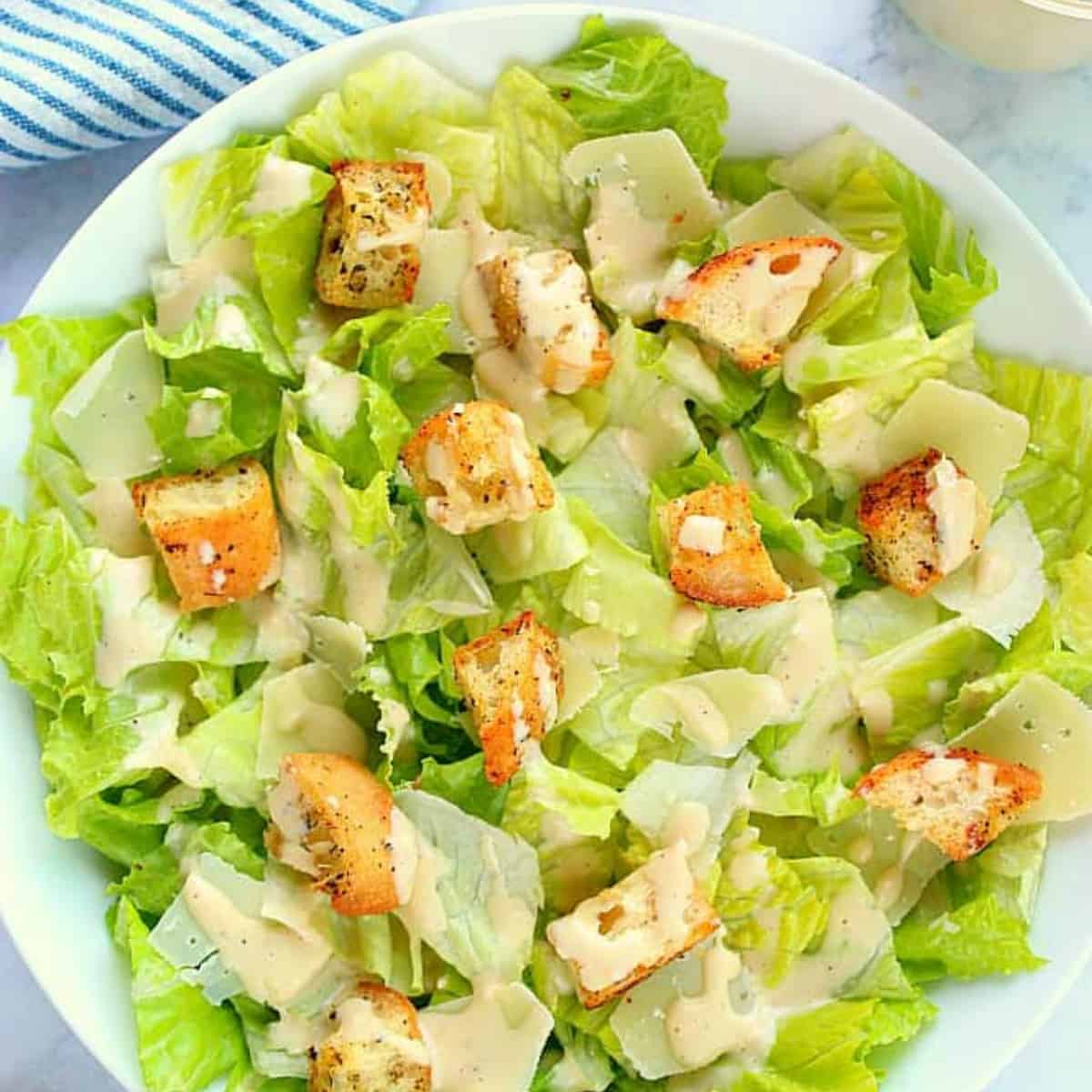 Perfect Caesar Salad - Crunchy Creamy Sweet