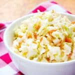 KFC Coleslaw in a white serving bowl.