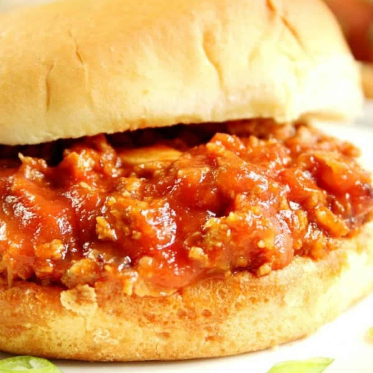 Easy Homemade Sloppy Joes - Crunchy Creamy Sweet