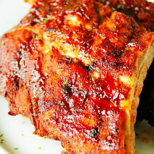Ribs on a plate.