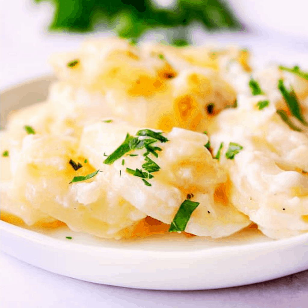 Instant Pot Scalloped Potatoes - Crunchy Creamy Sweet