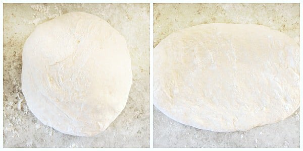 Step 3 of making easy focaccia bread.