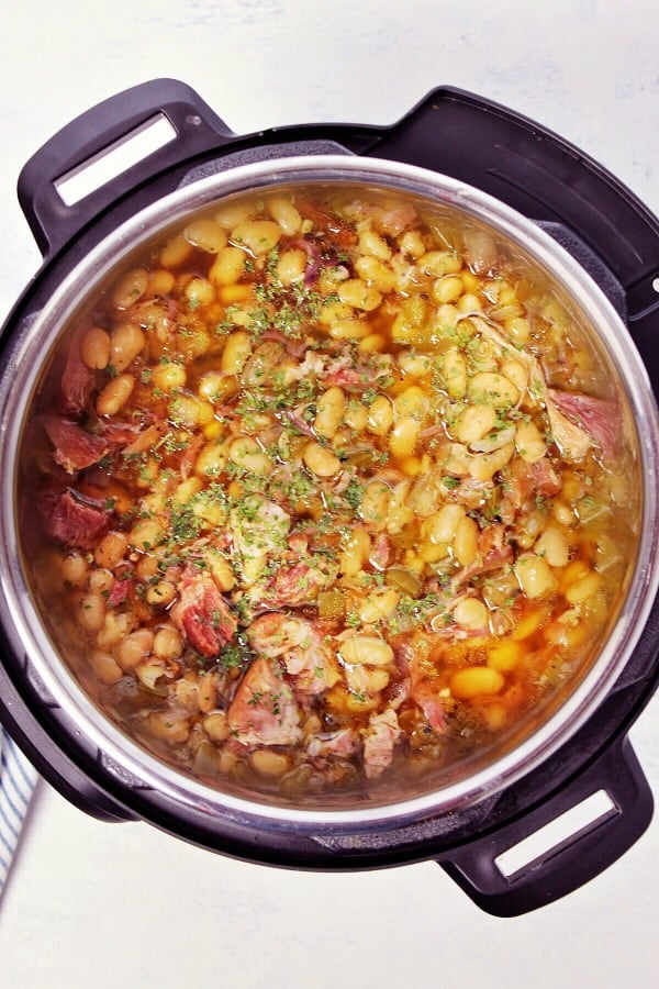 Instant Pot ham and bean soup E Ham and Bean Soup (Instant Pot)