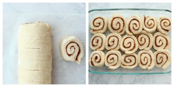 step 9 of making cinnamon rolls