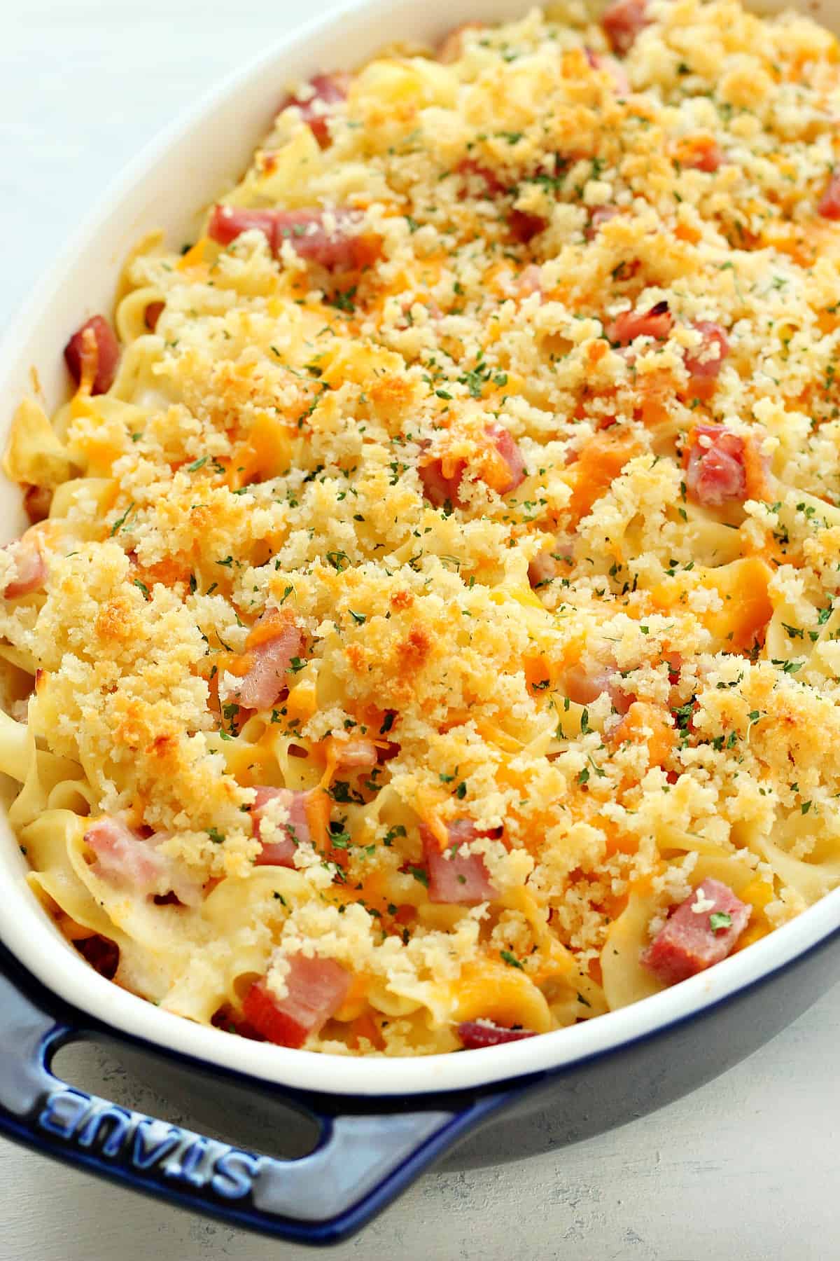 Ham And Pasta Ideas : Macaroni Cheese Ham Casserole Together As Family ...