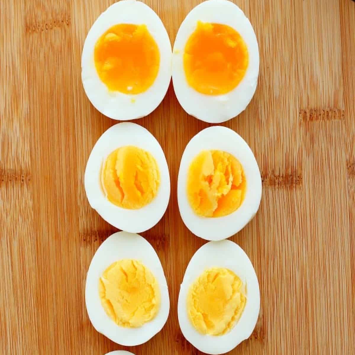 A quick way to cut hard boiled eggs! Put them in your onion